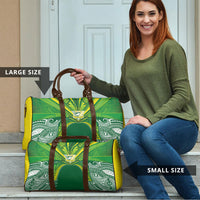 Cook Islands Rugby League Travel Bag Polynesian and Tatau Tribal Art - Green Color