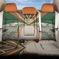 Cook Islands Rugby League Back Car Seat Cover Polynesian and Tatau Tribal Art - Retro Palette