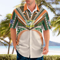 Cook Islands Rugby League Custom Hawaiian Shirt Polynesian and Tatau Tribal Art - Retro Palette