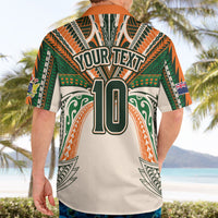 Cook Islands Rugby League Custom Hawaiian Shirt Polynesian and Tatau Tribal Art - Retro Palette