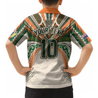 Cook Islands Rugby League Custom Hawaiian Shirt Polynesian and Tatau Tribal Art - Retro Palette