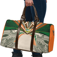 Cook Islands Rugby League Travel Bag Polynesian and Tatau Tribal Art - Retro Palette