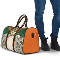 Cook Islands Rugby League Travel Bag Polynesian and Tatau Tribal Art - Retro Palette