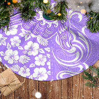Hawaii Kauai Island Tree Skirt Hibiscus Pattern Seamless Tribal Simple Purple LT03 - Polynesian Pride