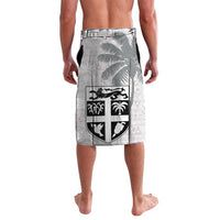 Custom Fiji Rugby Pacific Champions 2024 Lavalava Anniversary 7 Titles - Fijians Rugby and Tapa Hibiscus White Art LT03 - Polynesian Pride