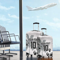 Custom Fiji Rugby Pacific Champions 2024 Luggage Cover Anniversary 7 Titles - Fijians Rugby and Tapa Hibiscus White Art LT03 - Polynesian Pride