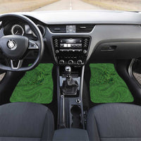 Hawaiian Whales Polynesian Art Motifs Car Mats Green Color - Polynesian Pride