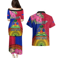 Haiti Battle of Vertieres Couples Matching Puletasi Dress and Hawaiian Shirt The Haitian Revolution 220th Anniversary Polynesian Style LT03 - Polynesian Pride