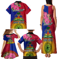 Haiti Battle of Vertieres Family Matching Tank Maxi Dress and Hawaiian Shirt The Haitian Revolution 220th Anniversary Polynesian Style LT03 - Polynesian Pride
