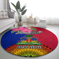 Haiti Battle of Vertieres Round Carpet The Haitian Revolution 220th Anniversary Polynesian Style LT03 - Polynesian Pride