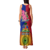 Haiti Battle of Vertieres Tank Maxi Dress The Haitian Revolution 220th Anniversary Polynesian Style LT03 - Polynesian Pride