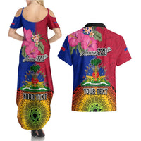 Personalised Haiti Battle of Vertieres Couples Matching Summer Maxi Dress and Hawaiian Shirt The Haitian Revolution 220th Anniversary Polynesian Style LT03 - Polynesian Pride