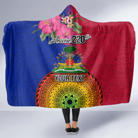Personalised Haiti Battle of Vertieres Hooded Blanket The Haitian Revolution 220th Anniversary Polynesian Style LT03 - Polynesian Pride