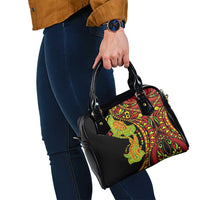 Hawaiian Manta Ray and Hammerhead Shark Tribal Tattoo Shoulder Handbag with Polynesian Tribal Pattern Kanaka Maoli Flag Color LT03 - Polynesian Pride