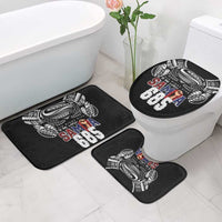 Super Samoa-Six Eight Five to The World Bathroom Set Traditional Samoan Tattoo Black Color