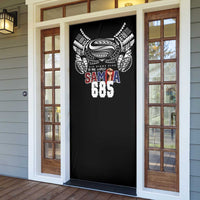 Super Samoa-Six Eight Five to The World Door Cover Traditional Samoan Tattoo Black Color