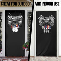 Super Samoa-Six Eight Five to The World Door Cover Traditional Samoan Tattoo Black Color
