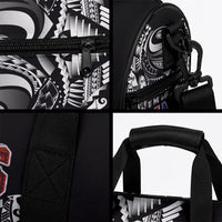 Super Samoa-Six Eight Five to The World Duffle Bag Traditional Samoan Tattoo Black Color