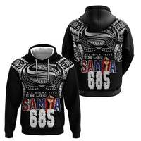 Super Samoa-Six Eight Five to The World Hoodie Traditional Samoan Tattoo Black Color