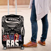 Super Samoa-Six Eight Five to The World Luggage Cover Traditional Samoan Tattoo Black Color