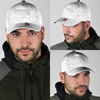 Super Samoa-Six Eight Five to The World Classic Cap Traditional Samoan Tattoo All White
