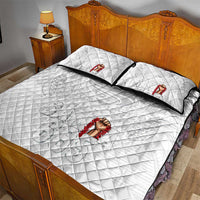 Super Samoa-Six Eight Five to The World Quilt Bed Set Traditional Samoan Tattoo All White