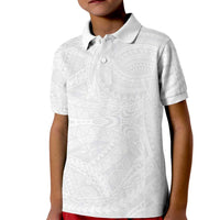 Lotu Tamaiti Samoan Art Tattoo Polynesian Pattern Kid Polo Shirt