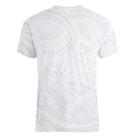 Lotu Tamaiti Samoan Art Tattoo Polynesian Pattern Women V-Neck T-Shirt