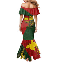 Sepik River Crocodile & Arts Festival Melanesian Pattern Family Matching Mermaid Dress and Hawaiian Shirt LT03 - Polynesian Pride