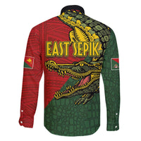 Sepik River Crocodile & Arts Festival Melanesian Pattern Family Matching Off The Shoulder Long Sleeve Dress and Hawaiian Shirt