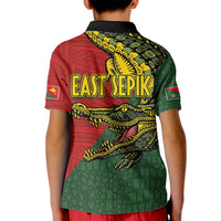 Sepik River Crocodile & Arts Festival Melanesian Pattern Kid Polo Shirt