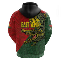 Sepik River Crocodile & Arts Festival Melanesian Pattern Zip Hoodie