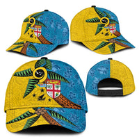 Malampa Fiji Day Classic Cap Tapa and Melanesian Patterns with Coat of Arms LT03 - Polynesian Pride