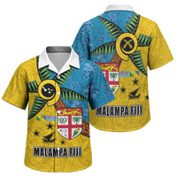 Malampa Fiji Day Family Matching Puletasi and Hawaiian Shirt Tapa and Melanesian Patterns with Coat of Arms LT03 Son's Shirt Multicolor - Polynesian Pride