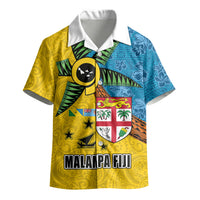 Malampa Fiji Day Kid Hawaiian Shirt Tapa and Melanesian Patterns with Coat of Arms LT03 - Polynesian Pride