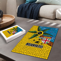 Malampa Fiji Day Puzzle Tapa and Melanesian Patterns with Coat of Arms LT03 - Polynesian Pride