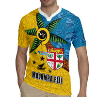 Malampa Fiji Day Rugby Jersey Tapa and Melanesian Patterns with Coat of Arms LT03 - Polynesian Pride