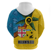 Malampa Fiji Day Zip Hoodie Tapa and Melanesian Patterns with Coat of Arms LT03 - Polynesian Pride