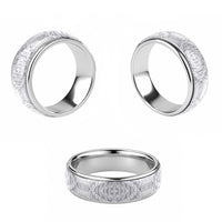 Traditional Samoa Maori Ornament Style White Color Classic Ring - Polynesian Pride