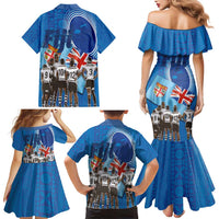 Fiji Rugby Sevens Family Matching Mermaid Dress and Hawaiian Shirt Commemorate Gold Medal - Rio de Janeiro 2016 LT03 - Polynesian Pride