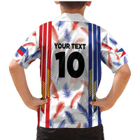 Custom Philippines Champions Football Jersey Family Matching Mermaid Dress and Hawaiian Shirt