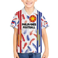 Custom Philippines Champions Football Jersey Family Matching Off Shoulder Maxi Dress and Hawaiian Shirt