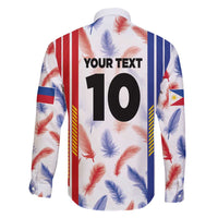 Custom Philippines Champions Football Jersey Family Matching Short Sleeve Bodycon Dress and Hawaiian Shirt