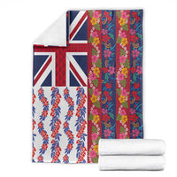 Hawaiian Lei Blanket National Flag Striped Style