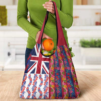 Hawaiian Lei Grocery Bag National Flag Striped Style