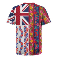 Hawaiian Lei Rugby Jersey National Flag Striped Style