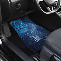 Matariki New Zealand Maori Silver Fern Car Mats Galaxy Blue Sky Style