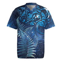 Matariki New Zealand Maori Silver Fern Rugby Jersey Galaxy Blue Sky Style