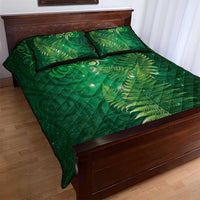 Matariki New Zealand Maori Silver Fern Quilt Bed Set Galaxy Green Sky Style