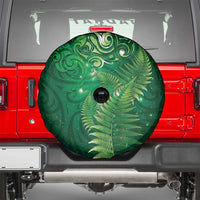 Matariki New Zealand Maori Silver Fern Spare Tire Cover Galaxy Green Sky Style